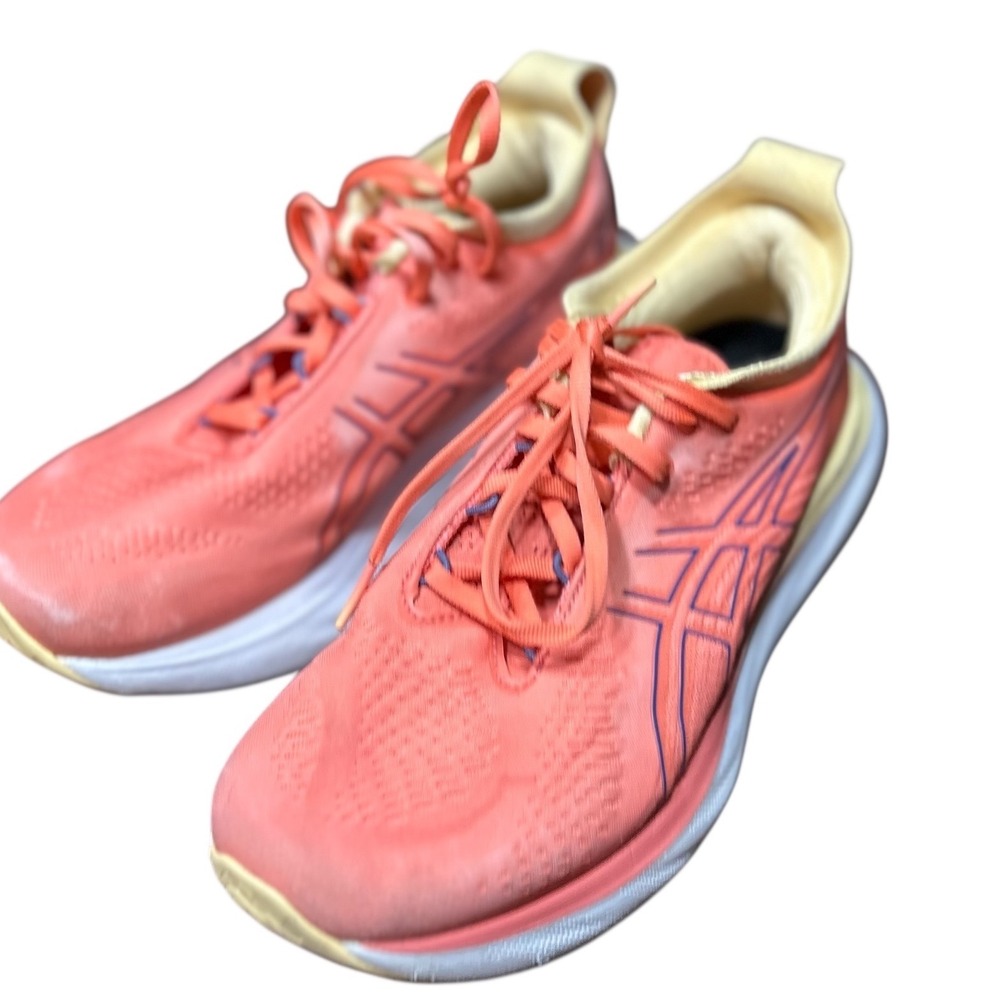 ASICS GEL NIMBUS 25 Coral Running‎ Shoes Women Size 9 gLightweight Comfort